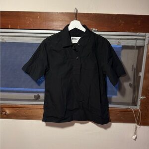 MHL cotton poplin top